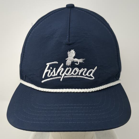 Fishpond Snapback Rope Hat Blue One Size Adjustable Embroidered Outdoor - Picture 2 of 9